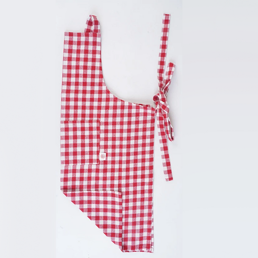 Apron Checked Red & Yellow