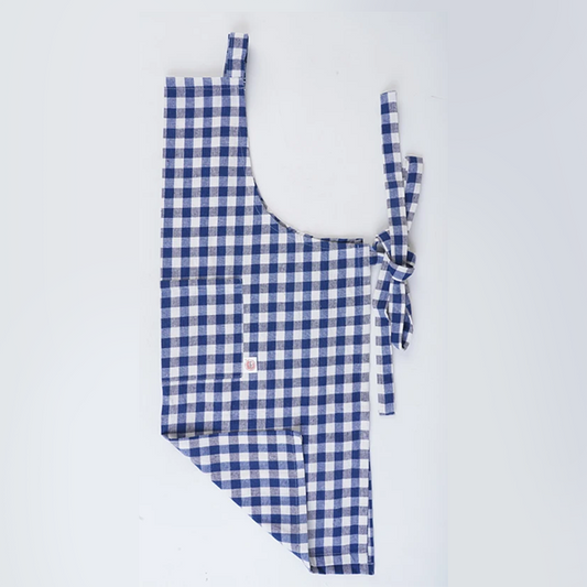 Apron Checked Red & Blue