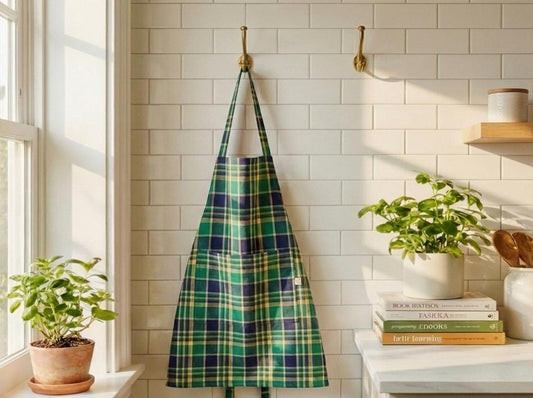 Apron Big Checked - Green