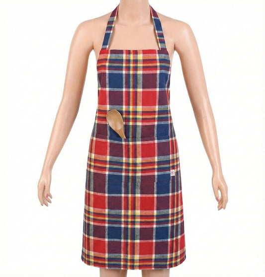 Apron Big Checked - Red