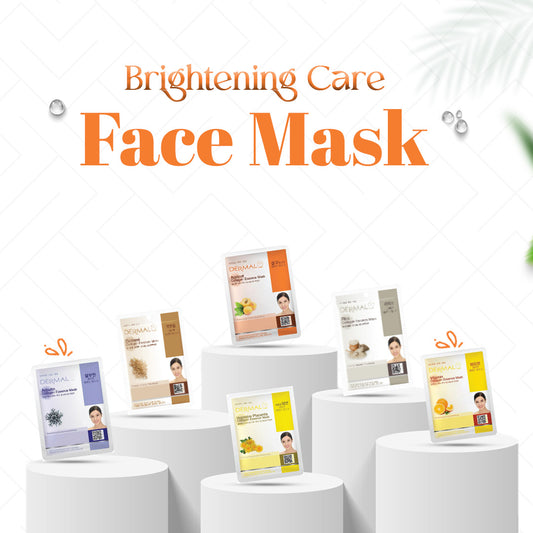 Brightening Care Face Mask - '6 Combo Pack' DERMAL Collagen Essence Korean