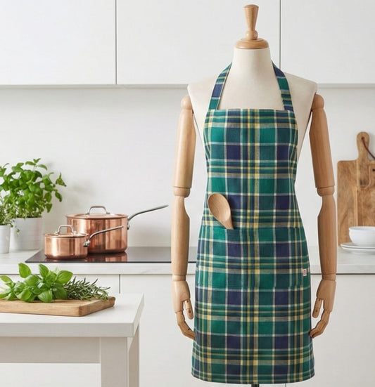 Apron Big Checked - Green